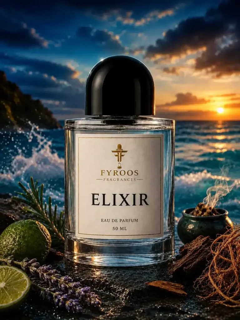Elixir perfume bottle by FYROOS FRAGRANCES