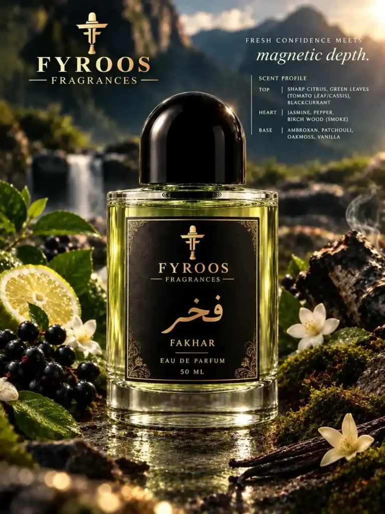 Fakhar perfume bottle by FYROOS FRAGRANCES