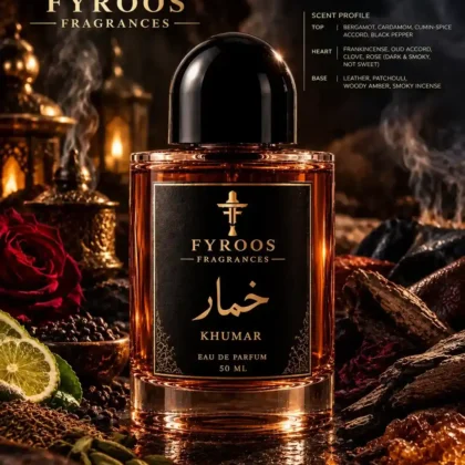 Khumaar perfume bottle by FYROOS FRAGRANCES