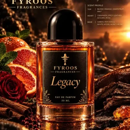 Legacy perfume bottle by FYROOS FRAGRANCES