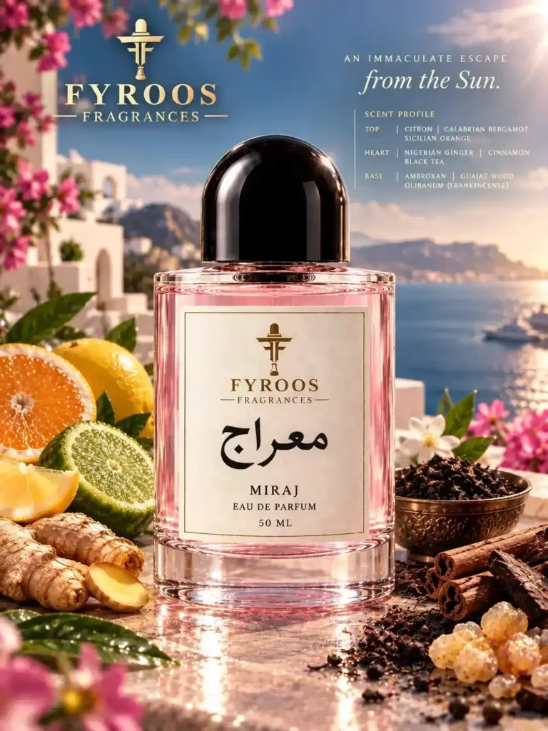 Mirage perfume bottle by FYROOS FRAGRANCES