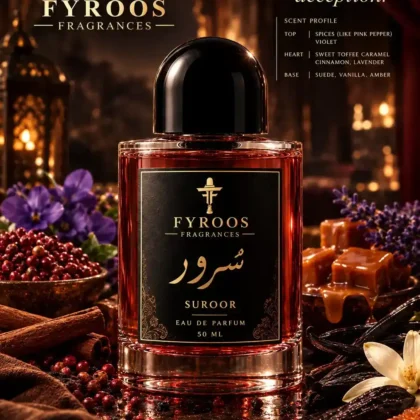 Suroor perfume bottle by FYROOS FRAGRANCES